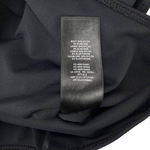 BABATON Aritzia Contour Tank Square-Neck Tank Bodysuit Sz XS Black - Picture 4 of 6